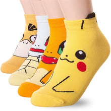 Load image into Gallery viewer, Epous 2019 New Pokemon Pikachu Charmander Psyduck Squirtle Casual Socks 3D Printed Cartoon Ankle Socks Kawaii Harajuku Socks
