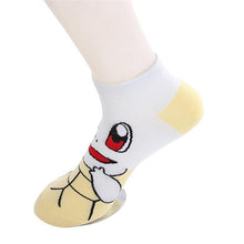 Load image into Gallery viewer, Epous 2019 New Pokemon Pikachu Charmander Psyduck Squirtle Casual Socks 3D Printed Cartoon Ankle Socks Kawaii Harajuku Socks