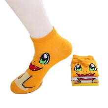 Load image into Gallery viewer, Epous 2019 New Pokemon Pikachu Charmander Psyduck Squirtle Casual Socks 3D Printed Cartoon Ankle Socks Kawaii Harajuku Socks