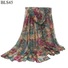 Load image into Gallery viewer, 2019 Women Spring Autumn Scarf Fashion Balinese cotton linen Scarves Shawls And Wraps Lady Foulard Flower Hijab Stoles Wholesale