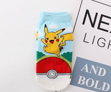 Load image into Gallery viewer, Epous 2019 New Pokemon Pikachu Charmander Psyduck Squirtle Casual Socks 3D Printed Cartoon Ankle Socks Kawaii Harajuku Socks