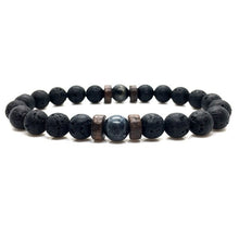 Load image into Gallery viewer, Lava Stone Men Bracelet Natural Moonstone Bead Tibetan Buddha Bracelet Chakra Diffuser Bracelets Men Jewelry Gifts Drop Shipping