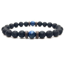 Load image into Gallery viewer, Lava Stone Men Bracelet Natural Moonstone Bead Tibetan Buddha Bracelet Chakra Diffuser Bracelets Men Jewelry Gifts Drop Shipping