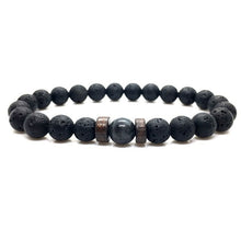 Load image into Gallery viewer, Lava Stone Men Bracelet Natural Moonstone Bead Tibetan Buddha Bracelet Chakra Diffuser Bracelets Men Jewelry Gifts Drop Shipping