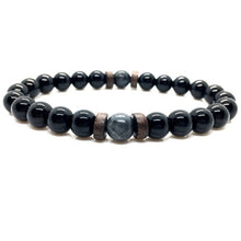 Load image into Gallery viewer, Lava Stone Men Bracelet Natural Moonstone Bead Tibetan Buddha Bracelet Chakra Diffuser Bracelets Men Jewelry Gifts Drop Shipping