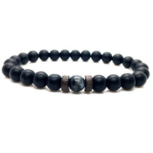 Load image into Gallery viewer, Lava Stone Men Bracelet Natural Moonstone Bead Tibetan Buddha Bracelet Chakra Diffuser Bracelets Men Jewelry Gifts Drop Shipping
