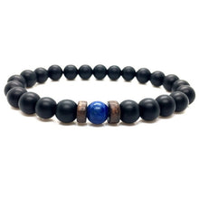 Load image into Gallery viewer, Lava Stone Men Bracelet Natural Moonstone Bead Tibetan Buddha Bracelet Chakra Diffuser Bracelets Men Jewelry Gifts Drop Shipping