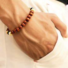 Load image into Gallery viewer, Lava Stone Men Bracelet Natural Moonstone Bead Tibetan Buddha Bracelet Chakra Diffuser Bracelets Men Jewelry Gifts Drop Shipping