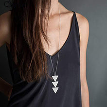 Load image into Gallery viewer, New Fashion Statement Pendant Necklace Trendy Women's Simple Choker Necklace Long Sliver Chain Collier Femme Party  Jewelry Gift