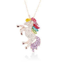 Load image into Gallery viewer, Cute Unicorn Necklace Fashion Cartoon Horse Jewelry Accessories For Girls Children Kids Women Party Animal Pendant Bracelet Set