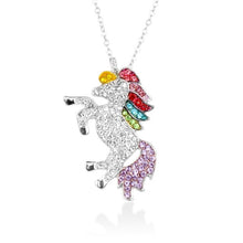 Load image into Gallery viewer, Cute Unicorn Necklace Fashion Cartoon Horse Jewelry Accessories For Girls Children Kids Women Party Animal Pendant Bracelet Set