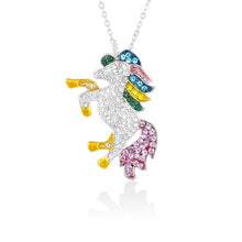 Load image into Gallery viewer, Cute Unicorn Necklace Fashion Cartoon Horse Jewelry Accessories For Girls Children Kids Women Party Animal Pendant Bracelet Set