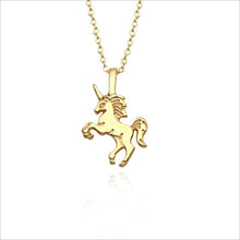Load image into Gallery viewer, Cute Unicorn Necklace Fashion Cartoon Horse Jewelry Accessories For Girls Children Kids Women Party Animal Pendant Bracelet Set