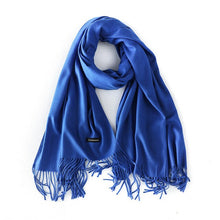 Load image into Gallery viewer, 2019 luxury brand soild cashmere women scarf winter warm shawl and wraps bandana pashmina soft long female foulard thick blanket