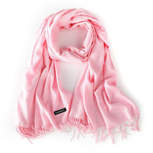 Load image into Gallery viewer, 2019 luxury brand soild cashmere women scarf winter warm shawl and wraps bandana pashmina soft long female foulard thick blanket