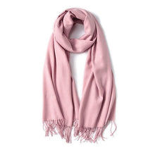 Load image into Gallery viewer, 2019 luxury brand soild cashmere women scarf winter warm shawl and wraps bandana pashmina soft long female foulard thick blanket