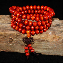 Load image into Gallery viewer, 108 Wooden Beaded Bracelet Men Wenge Prayer Beads Tibetan Buddhist Mala Rosary Bracelets For Women  Wood pulsera hombre Jewelry