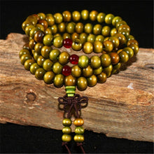 Load image into Gallery viewer, 108 Wooden Beaded Bracelet Men Wenge Prayer Beads Tibetan Buddhist Mala Rosary Bracelets For Women  Wood pulsera hombre Jewelry