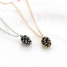 Load image into Gallery viewer, Autumn Mini Acorn Pine Cone Pendant Necklaces Christmas Sweater Chain Pinecone Jewelry Suspend Collar Collier Gift
